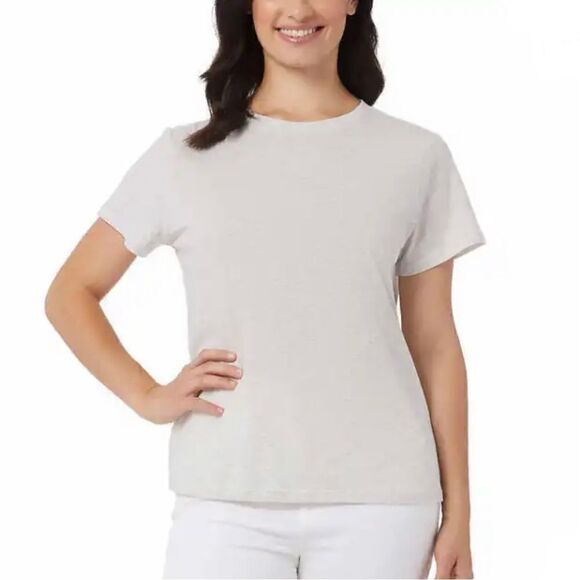 32 Degrees Ladies' Cotton Blend Tee, 3-pack Medium Black White Blue - Picture 6 of 11